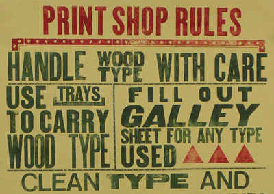 Print Shop Rules